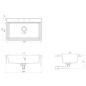 vidaXL Lavello da Cucina Nero 790x500x193 mm Granito