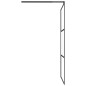 Parete Doccia Walk in 100x195cm Vetro Semi Smerigliato ESG Nero Parete Doccia Walk in 100x195cm Vetro Semi Smerigliato ESG Nero
