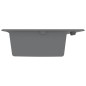 vidaXL Lavabo da cucina grigio 790x500x193 mm granito vidaXL Lavabo da cucina grigio 790x500x193 mm granito