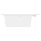vidaXL Lavello da Cucina Bianco 790x500x193 mm Granito vidaXL Lavello da Cucina Bianco 790x500x193 mm Granito