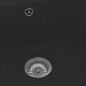 vidaXL Lavello da cucina in granito nero 760x480x184 mm -