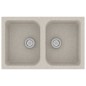 vidaXL Lavello da cucina Beige 760x480x184 mm Granito vidaXL Lavello da cucina Beige 760x480x184 mm Granito