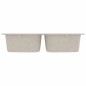 vidaXL Lavello da cucina Beige 760x480x184 mm Granito vidaXL Lavello da cucina Beige 760x480x184 mm Granito