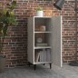 Credenza Grigio Cemento 34,5x34x90 cm in Legno Multistrato Credenza Grigio Cemento 34,5x34x90 cm in Legno Multistrato