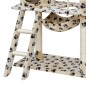 vidaXL Tiragraffi per gatti Beige con impronte 83 x 72 x 140 cm Legno vidaXL Tiragraffi per gatti Beige con impronte 83 x 72 x 140 cm Legno