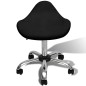 vidaXL Sgabello da salone Nero 50 x 50 x cm Acciaio cromato vidaXL Sgabello da salone Nero 50 x 50 x cm Acciaio cromato