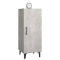 Credenza Grigio Cemento 34,5x34x90 cm in Legno Multistrato Credenza Grigio Cemento 34,5x34x90 cm in Legno Multistrato