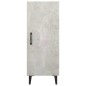 Credenza Grigio Cemento 34,5x34x90 cm in Legno Multistrato Credenza Grigio Cemento 34,5x34x90 cm in Legno Multistrato