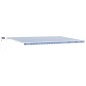 vidaXL Tenda Retrattile with Blu e bianco 6 x 3 m Tessuto e metallo vidaXL Tenda Retrattile with Blu e bianco 6 x 3 m Tessuto e metallo