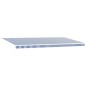 vidaXL Tenda Retrattile with Blu e bianco 6 x 3 m Tessuto e metallo vidaXL Tenda Retrattile with Blu e bianco 6 x 3 m Tessuto e metallo