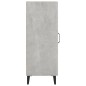 Credenza Grigio Cemento 34,5x34x90 cm in Legno Multistrato Credenza Grigio Cemento 34,5x34x90 cm in Legno Multistrato