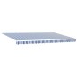 vidaXL Tenda Retrattile with Blu e bianco 5 x 3 m Tessuto e metallo vidaXL Tenda Retrattile with Blu e bianco 5 x 3 m Tessuto e metallo