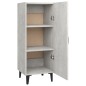 Credenza Grigio Cemento 34,5x34x90 cm in Legno Multistrato Credenza Grigio Cemento 34,5x34x90 cm in Legno Multistrato