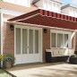 vidaXL Tenda Retrattile Arancione e Marrone 600 x 300 cm Tessuto vidaXL Tenda Retrattile Arancione e Marrone 600 x 300 cm Tessuto