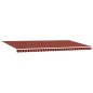 vidaXL Tenda Retrattile Arancione e Marrone 600 x 300 cm Tessuto vidaXL Tenda Retrattile Arancione e Marrone 600 x 300 cm Tessuto