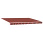 vidaXL Tenda Retrattile Arancione e Marrone 450 x 300 cm Tessuto vidaXL Tenda Retrattile Arancione e Marrone 450 x 300 cm Tessuto