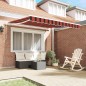 vidaXL Tenda Retrattile Arancione e Marrone 350 x 250 cm Tessuto vidaXL Tenda Retrattile Arancione e Marrone 350 x 250 cm Tessuto