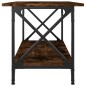 Tavolino Rovere Fumo 80x45x45 cm in Legno Multistrato e Ferro Tavolino Rovere Fumo 80x45x45 cm in Legno Multistrato e Ferro