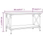 Tavolino Rovere Fumo 80x45x45 cm in Legno Multistrato e Ferro Tavolino Rovere Fumo 80x45x45 cm in Legno Multistrato e Ferro
