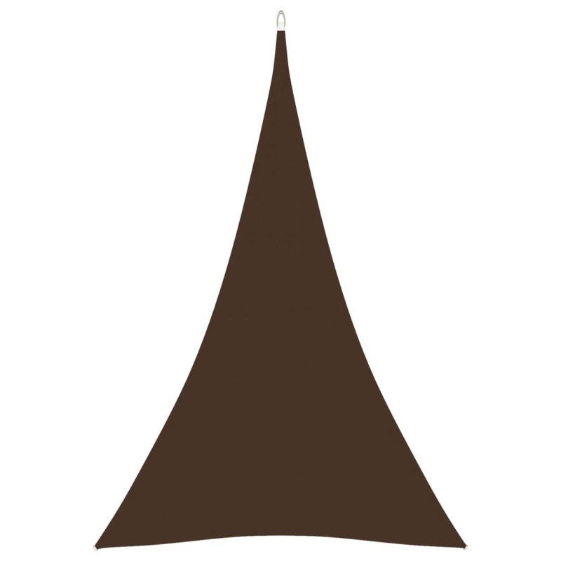Parasole a Vela Oxford Triangolare 3x4x4 m Marrone Parasole a Vela Oxford Triangolare 3x4x4 m Marrone