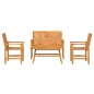 vidaXL Set di lounge da giardino 4 pezzi in legno massello di acacia vidaXL Set di lounge da giardino 4 pezzi in legno massello di acacia