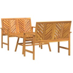 vidaXL Set giardino 3 pezzi in legno di acacia