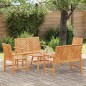 vidaXL Set giardino 5 pezzi in legno massello di acacia vidaXL Set giardino 5 pezzi in legno massello di acacia