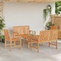 vidaXL Set giardino 5 pezzi in legno massello di acacia vidaXL Set giardino 5 pezzi in legno massello di acacia