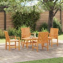 vidaXL Set di lounge da giardino 4 pezzi in legno massello di acacia
