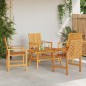 vidaXL Set di lounge da giardino 4 pezzi in legno massello di acacia vidaXL Set di lounge da giardino 4 pezzi in legno massello di acacia