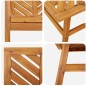 vidaXL Set da giardino 3 pezzi in legno massello di acacia vidaXL Set da giardino 3 pezzi in legno massello di acacia