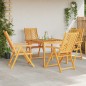 vidaXL Sdraio da Giardino 4 pz in Legno Massello di Acacia vidaXL Sdraio da Giardino 4 pz in Legno Massello di Acacia