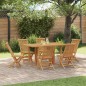 vidaXL Set da pranzo da giardino 7 pezzi in legno massello di teak vidaXL Set da pranzo da giardino 7 pezzi in legno massello di teak