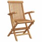 vidaXL Set da pranzo da giardino in 7 pezzi in legno massello di teak