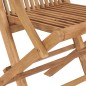 vidaXL Set da pranzo da giardino in 7 pezzi in legno massello di teak