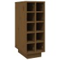 Portabottiglie Marrone 23x34x61 cm in Legno Massello di Pino