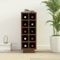 Portabottiglie Marrone 23x34x61 cm in Legno Massello di Pino