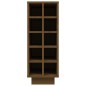 Portabottiglie Marrone 23x34x61 cm in Legno Massello di Pino