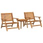 vidaXL Sedie da giardino con tavolo 3 pezzi in legno massello di acacia vidaXL Sedie da giardino con tavolo 3 pezzi in legno massello di acacia