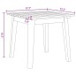Set da giardino vidaXL: 3 pezzi in legno massello di acacia, nero e bianco