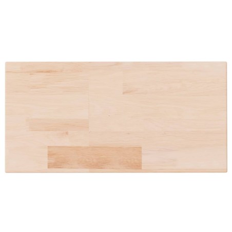 Ripiano 40x20x2,5 cm Legno Massello di Rovere Non Trattato