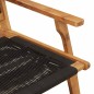 vidaXL Sedie da Giardino con Tavolo 3 pcs Nero Legno Massello di Acacia vidaXL Sedie da Giardino con Tavolo 3 pcs Nero Legno Massello di Acacia