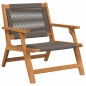 vidaXL Sedie da Giardino con Tavolo 3 pcs Grigio Legno Massello di Acacia vidaXL Sedie da Giardino con Tavolo 3 pcs Grigio Legno Massello di Acacia