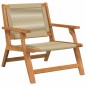 vidaXL Set di Sedie da Giardino con Tavolo - 3 Pezzi in Legno Massello di Acacia Beige vidaXL Set di Sedie da Giardino con Tavolo - 3 Pezzi in Legno Massello di Acacia Beige