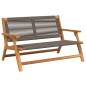 vidaXL Sedie da Giardino con Tavolo 4 pz Grigio Legno Massello di Acacia vidaXL Sedie da Giardino con Tavolo 4 pz Grigio Legno Massello di Acacia