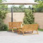 vidaXL Set di sedie da giardino con tavolo in legno massello di acacia vidaXL Set di sedie da giardino con tavolo in legno massello di acacia