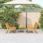 vidaXL Set di sedie da giardino con tavolo in legno massello di acacia vidaXL Set di sedie da giardino con tavolo in legno massello di acacia