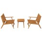 vidaXL Set di sedie da giardino con tavolo in legno massello di acacia vidaXL Set di sedie da giardino con tavolo in legno massello di acacia