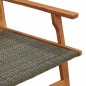 vidaXL Set di sedie e tavolo da giardino - 3 pezzi in legno massello di acacia grigio