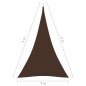 Parasole a Vela Oxford Triangolare 3x4x4 m Marrone Parasole a Vela Oxford Triangolare 3x4x4 m Marrone